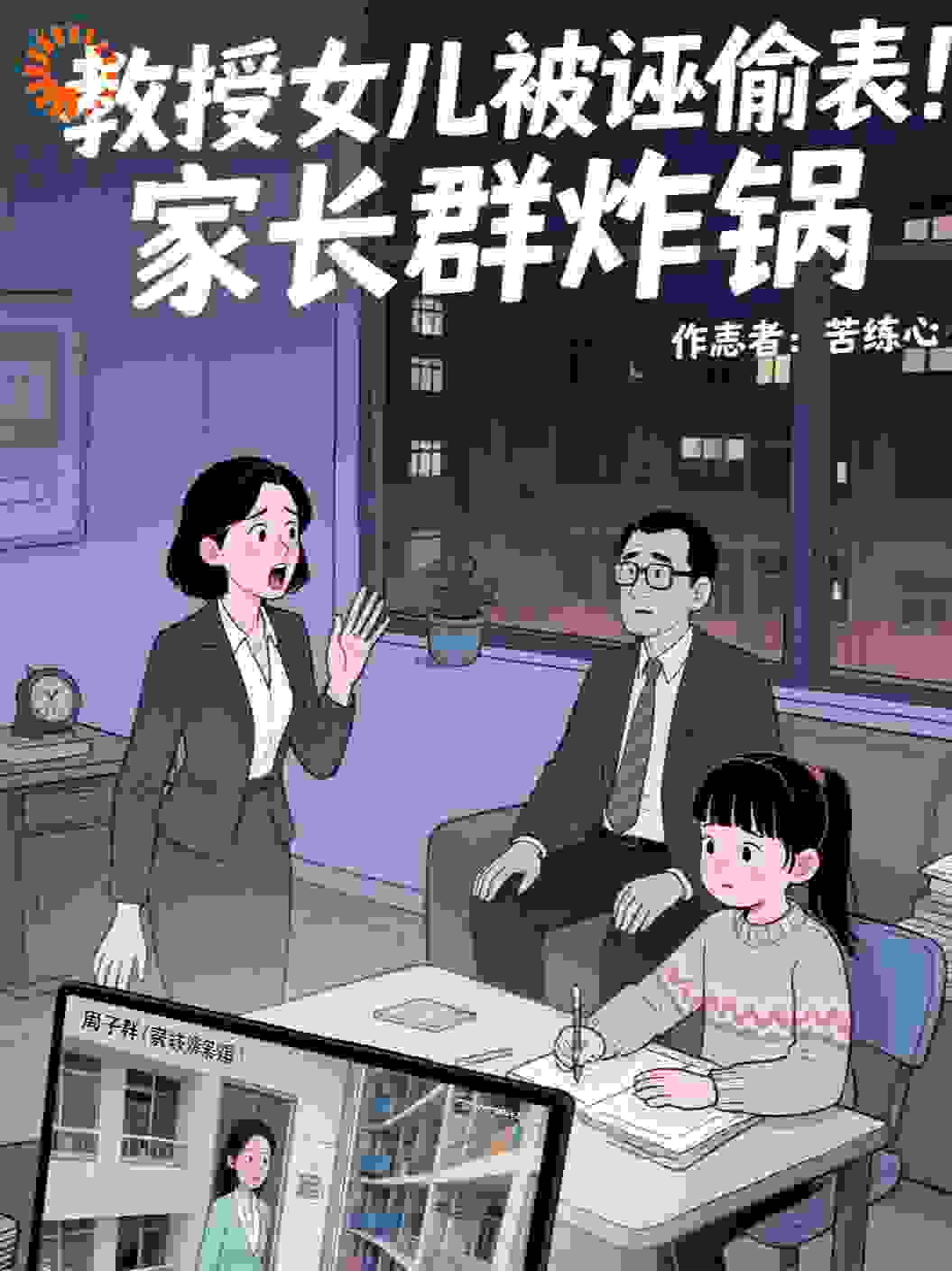 教授女儿被诬偷表！家长群炸锅