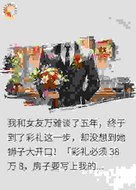 不谈彩礼，只谈元，38万8千元