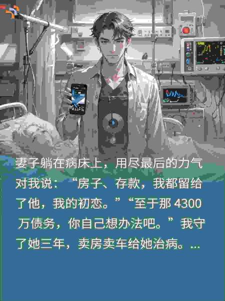 妻子临终财产给初恋，甩我4300万债，一段录音让她僵住
