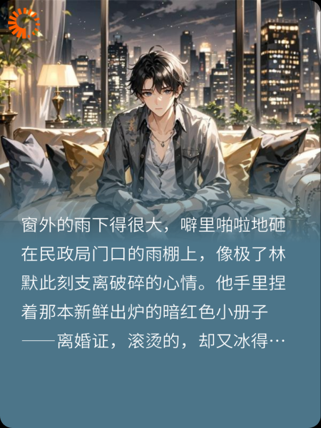 离婚当天，我被首富女儿捡回家，前妻跪求复合被雷劈了