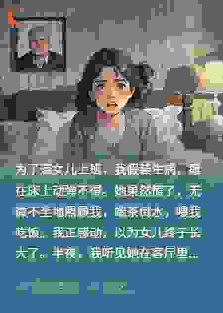 假装瘫痪后，女儿竟劝我放弃治疗