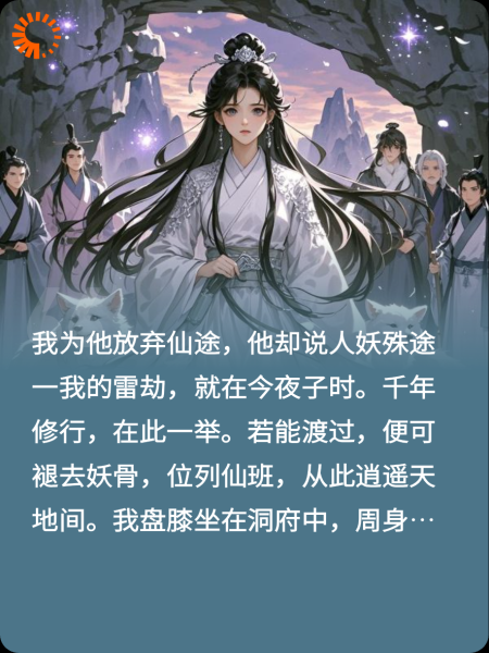 我为他放弃仙途，他却说人妖殊途