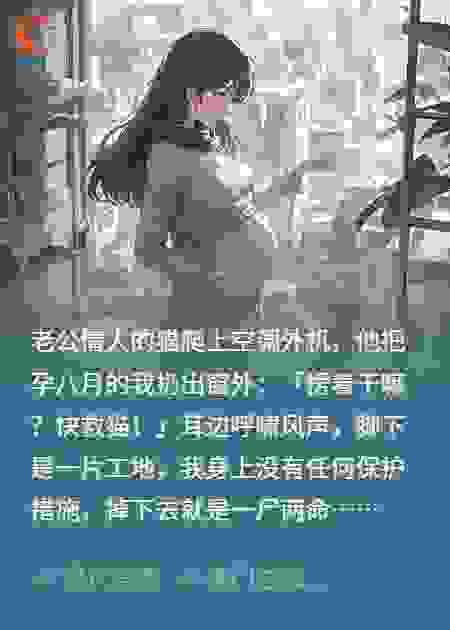 老公让孕八月的我爬出窗外救猫