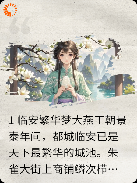 临安月，故人心——记大燕王朝一段情深缘浅的传说