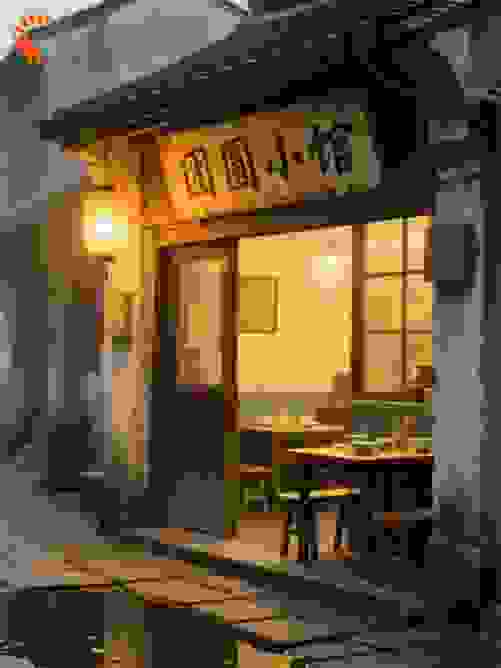 团圆小馆的暖光灯