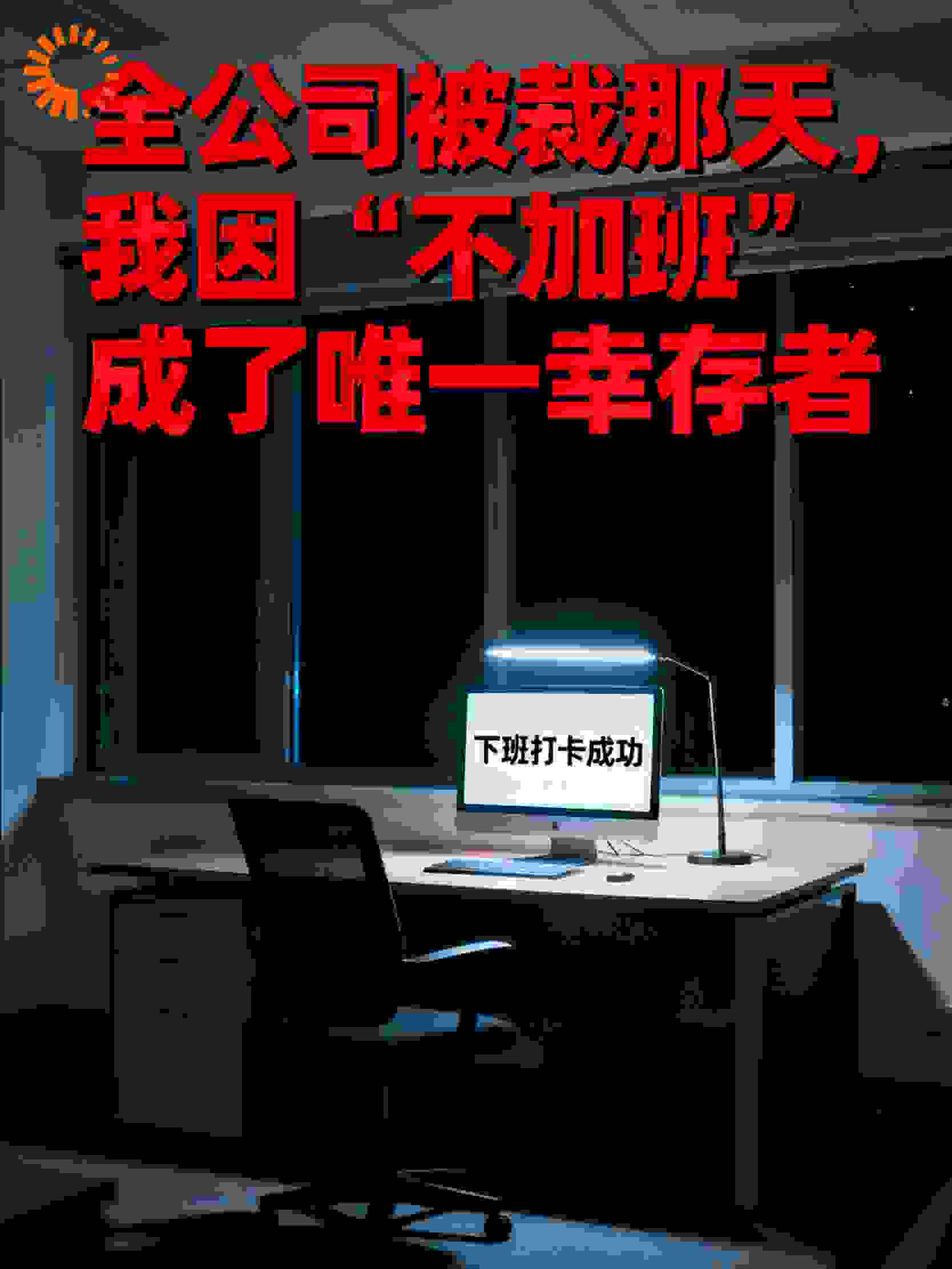 全公司被裁那天，我因“不加班”成了唯一幸存者