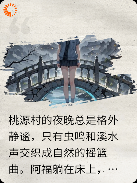 桥灯照影