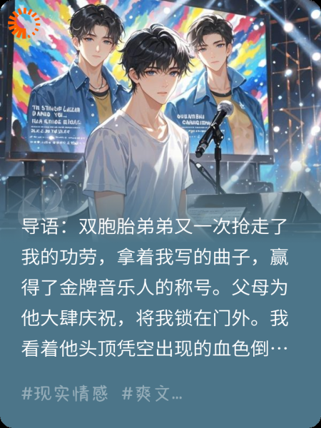 弟弟剽窃我惨死，重生后我坐等他身败名裂