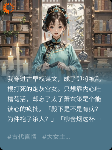 穿成炮灰宫女后，我的吐槽被疯批太子听见了