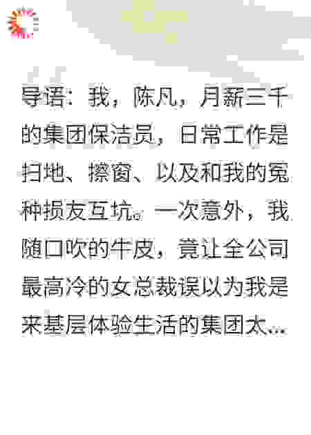 高冷总裁误认成集团继承人