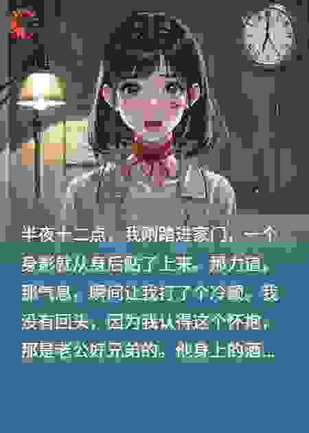 半夜回家突然被男人从抱住，隔壁是老公，抱我的却是他