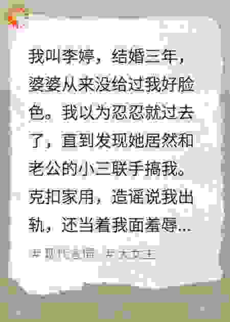 婆婆联手小三欺负我，我一起收拾了