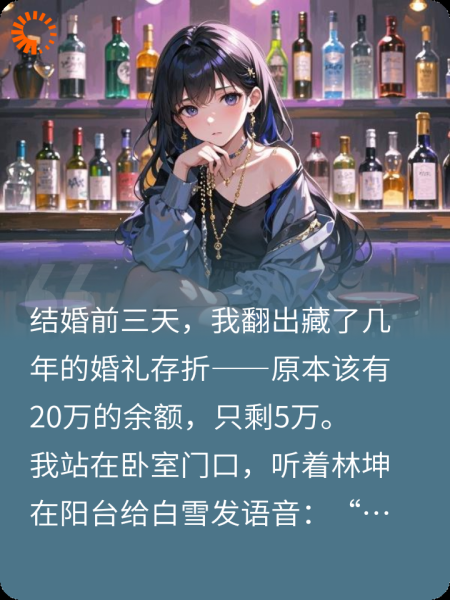 未婚夫把我的存款给了白月光