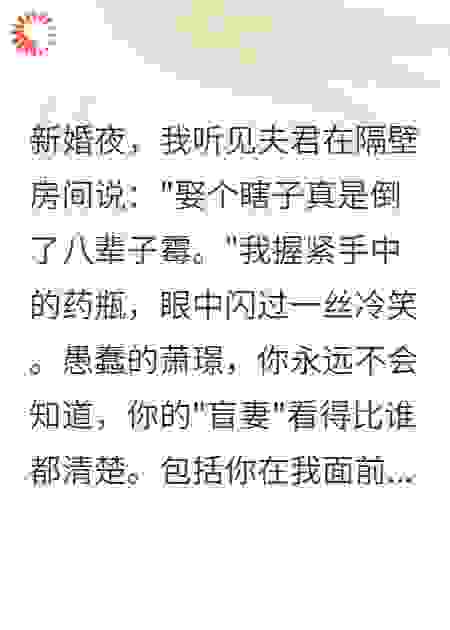 盲女换嫁后世子爷疯了