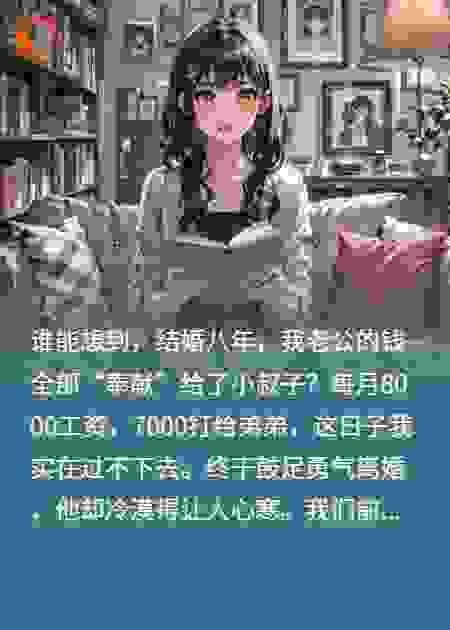 每月8000工资给小叔子7000，离婚时：再帮我们首付辆车