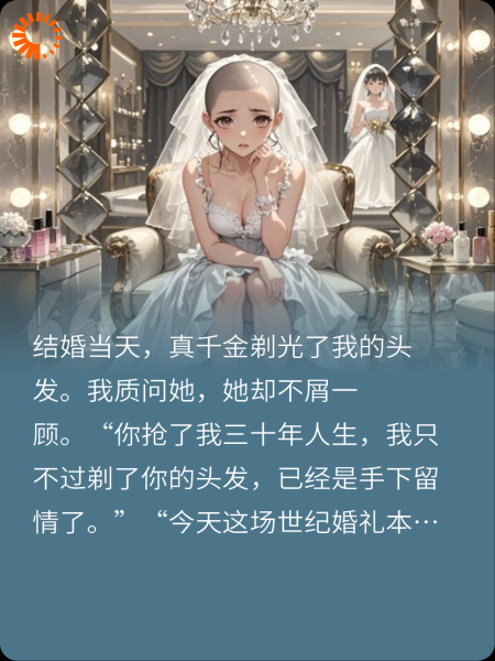 结婚当天，真千金剃光我的头发