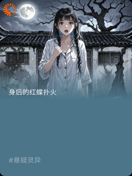 身后的红蝶扑火