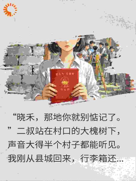 二叔占我家宅基地二十年，测绘队进村那天他连夜砌墙