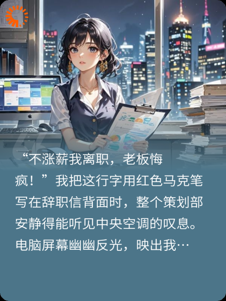 不涨薪我离职，老板悔疯