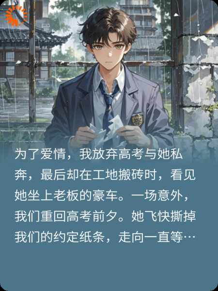 回到私奔前，她选了豪门我选了高考