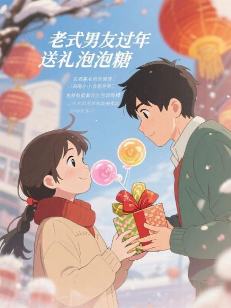 老式男友过年送礼泡泡糖