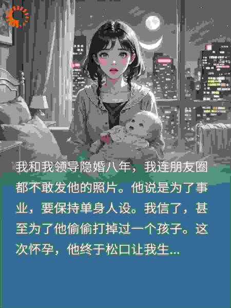 隐婚八年刚生子，秘书却报喜：领导夫人喜得千金