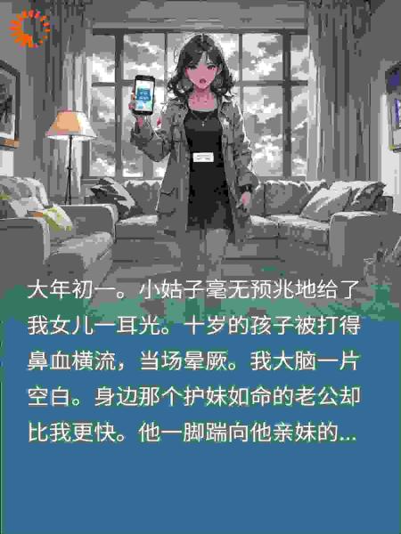 小姑子扇我女儿，老公踹断她三根肋骨，我让她牢底坐穿
