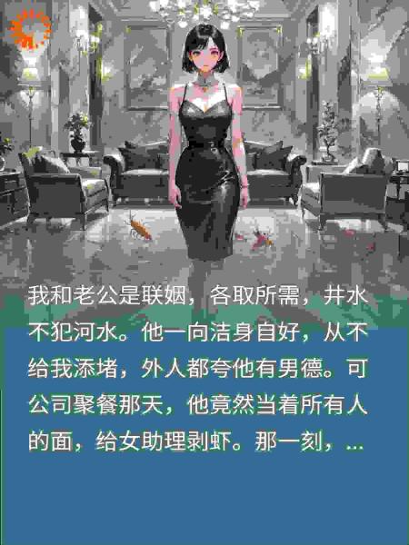 联姻老公给女助理剥虾,我没闹,甩十斤虾让他剥到废