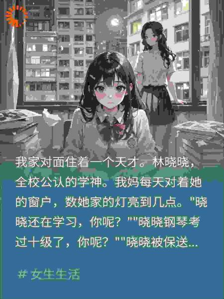 被逼活成对门学霸，三个月后她却跳楼了