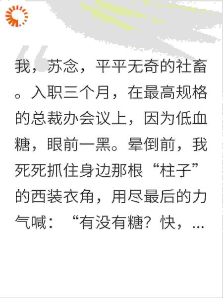 低血糖误抓总裁后，全公司都以为我怀了他的崽