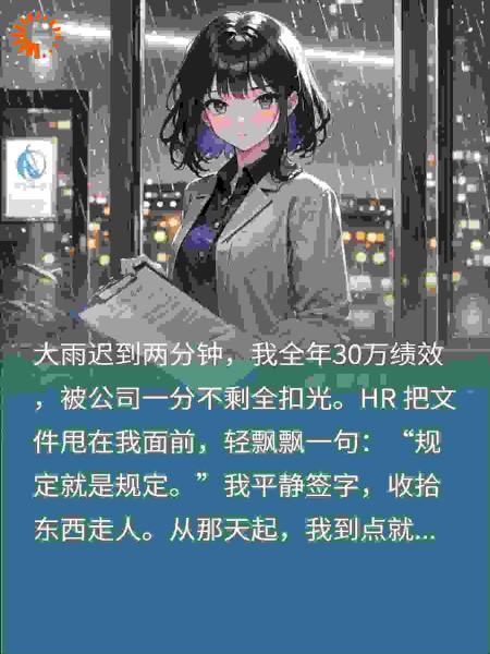 迟到两分钟扣我30万？我按规定下班，23个项目全线瘫痪