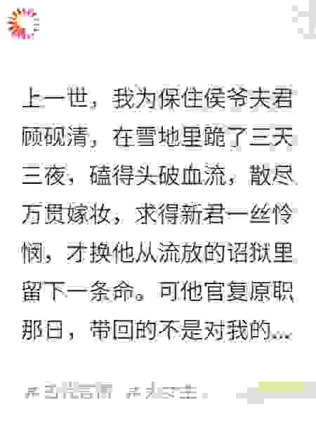 抄家那天，我写了休书踹了侯爷
