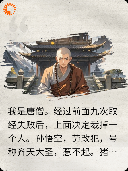 西天取经裁掉一个人后