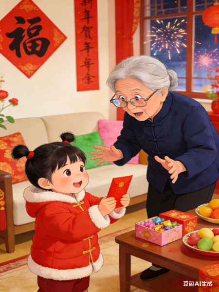 大年初一我当场拆开红包，奶奶急疯了