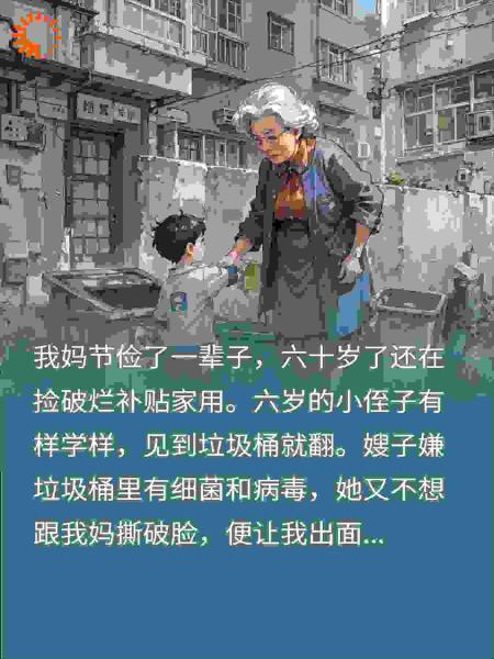 重生不让妈妈捡垃圾，嫂子悔疯了