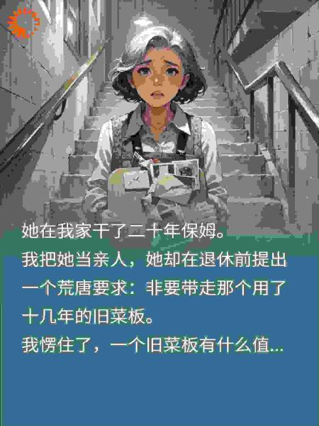 我把她当亲人，她却为一块旧菜板撕破脸