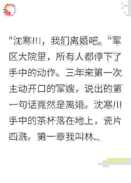 重生后，这次轮到军区首长被甩了