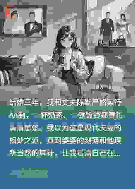 婚后AA制三年，我凭娘家遗产暴富，老公求我别离婚