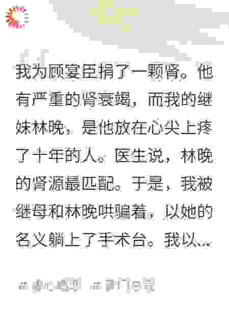 给总裁捐肾后，我成了他死对头的首席秘书