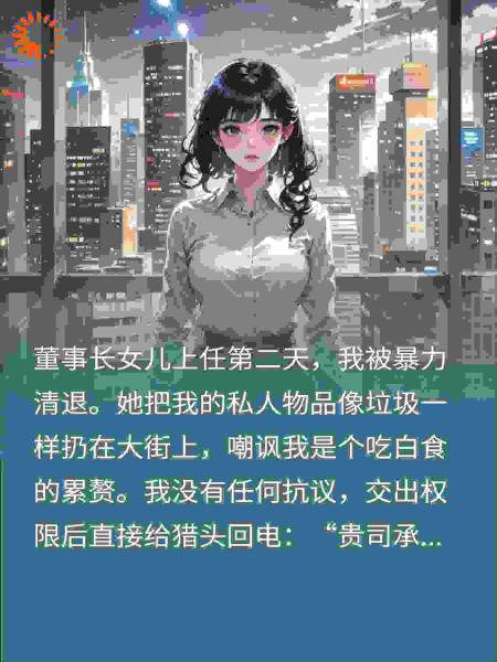 我被董事长女儿暴力清退，三小时后，公司系统彻底瘫痪