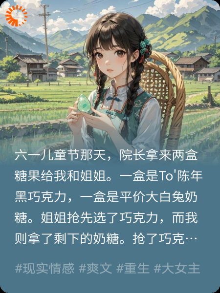 六一重生选巧克力，姐姐笑我家穷
