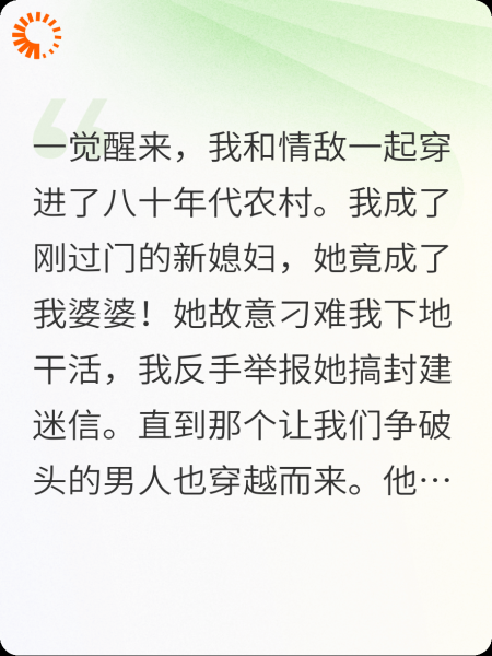 情敌双双穿越变婆媳