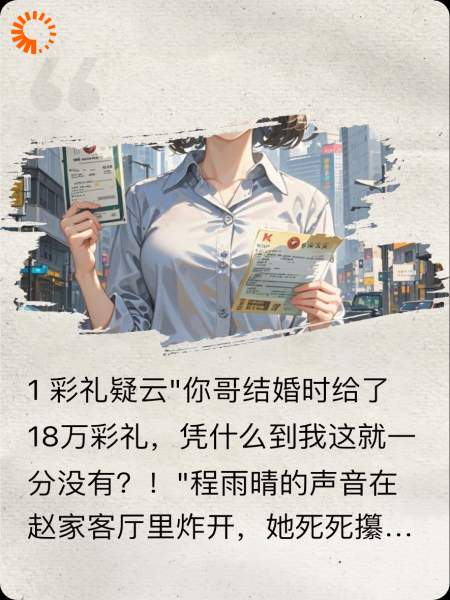 结婚前发现跟妯娌的彩礼不一样