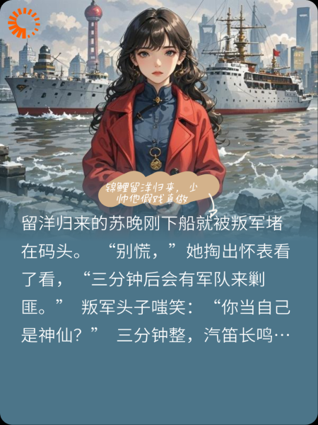 锦鲤留洋归来，少帅他假戏真做
