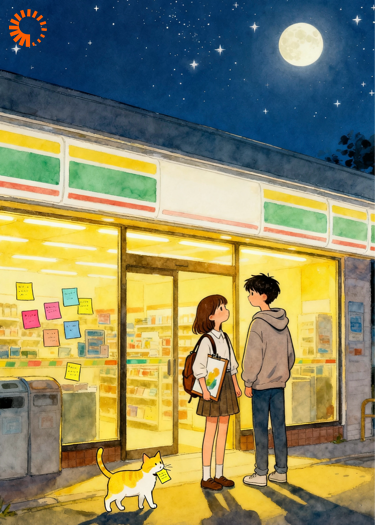 便利店的星月夜