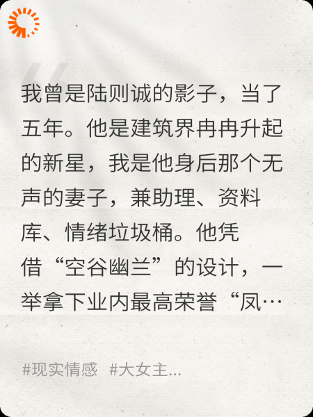 离婚后我靠被偷的设计稿惊艳全球