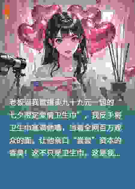 七夕，老板让我直播卖限定卫生巾