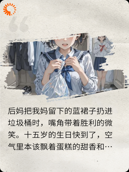 后妈一进门就将我的衣服扔掉