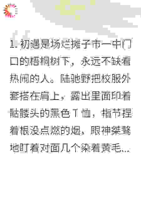 烈阳焚夏：痞子校草的独家救赎