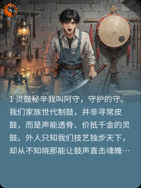 我亲手做的人皮鼓还挺好看